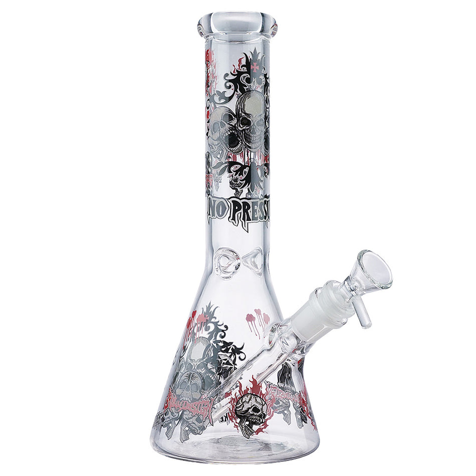 (WATER PIPE) 10" SKULL DESIGN - #4