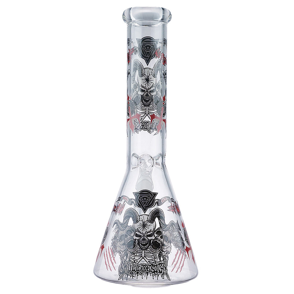 (WATER PIPE) 10" SKULL DESIGN - #5