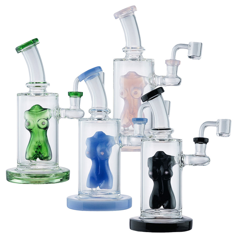 (WATER PIPE) 8.5" SEXY BODY - BLACK