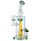 (WATER PIPE) 9" UFO SPACE CITY - GREEN