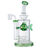 (WATER PIPE) 8.5" SWIMMING FISH - GREEN
