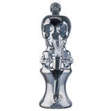 (WATER PIPE) 9.5" SKULL - CHROME