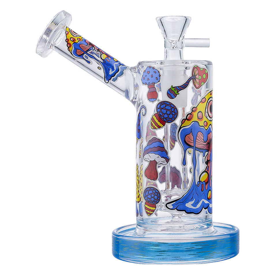 (WATER PIPE) 6.5" MUSHROOM - BLUE