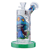 (WATER PIPE) 6.5" MUSHROOM - GREEN