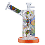 (WATER PIPE) 6.5" MUSHROOM - ORANGE