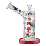 (WATER PIPE) 6.5" MUSHROOM - RED