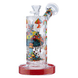 (WATER PIPE) 6.5" MUSHROOM - RED