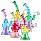 (RIG) 8" GLOBE ON SOLID BASE - RED