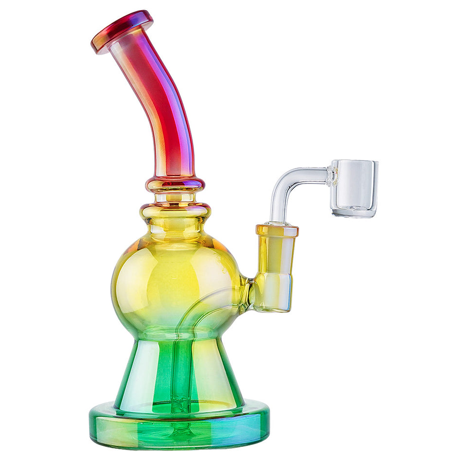 (RIG) 8" GLOBE ON SOLID BASE - RED