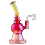 (RIG) 8" GLOBE ON SOLID BASE - YELLOW