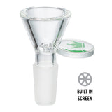 (BOWL) 14mm KRAVE HONEYCOMB WITH HANDLE - GREEN