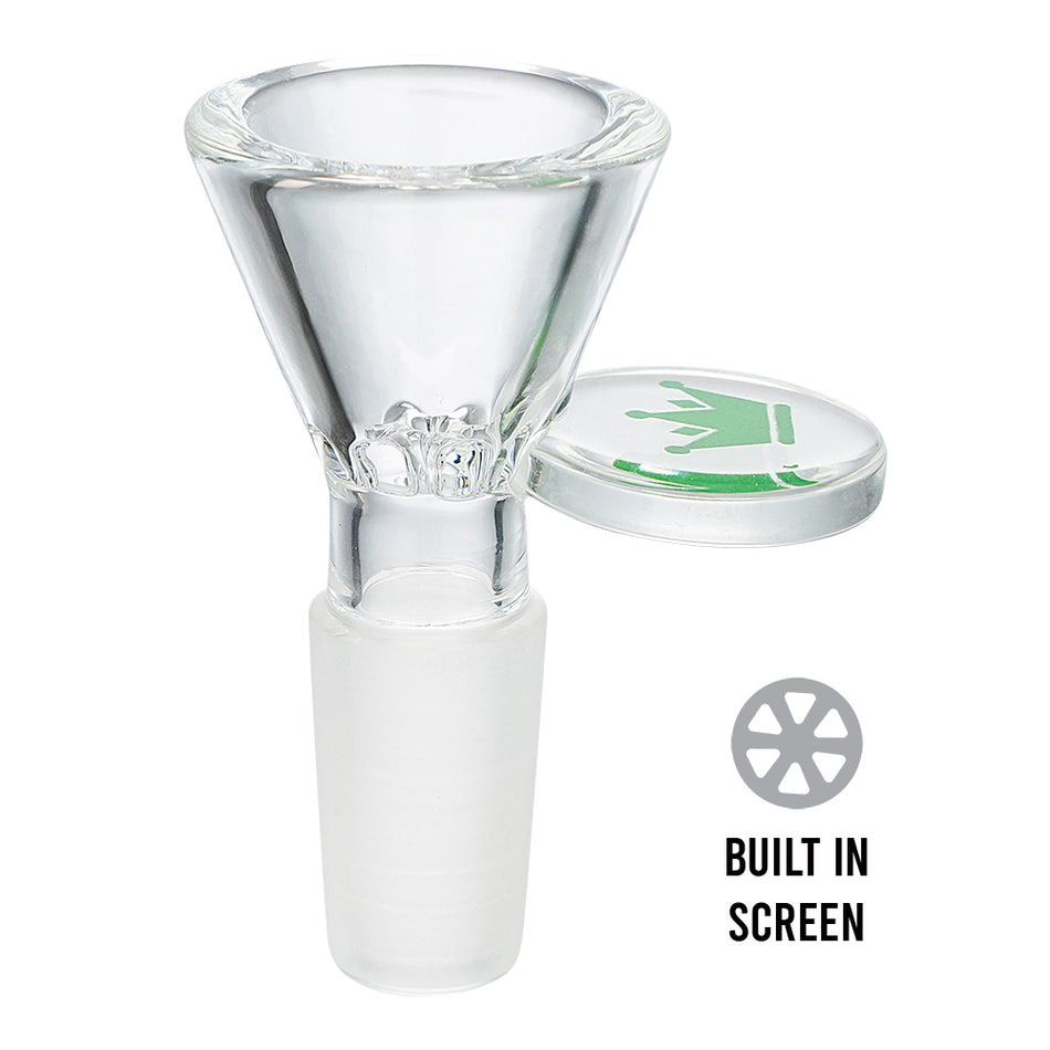 (BOWL) 14mm KRAVE HONEYCOMB WITH HANDLE - GREEN