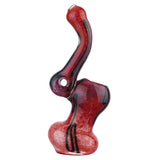 (BUBBLER) 5.5" SQUIGGLY COLOR LINE - RED