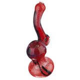 (BUBBLER) 5.5" SQUIGGLY COLOR LINE - RED