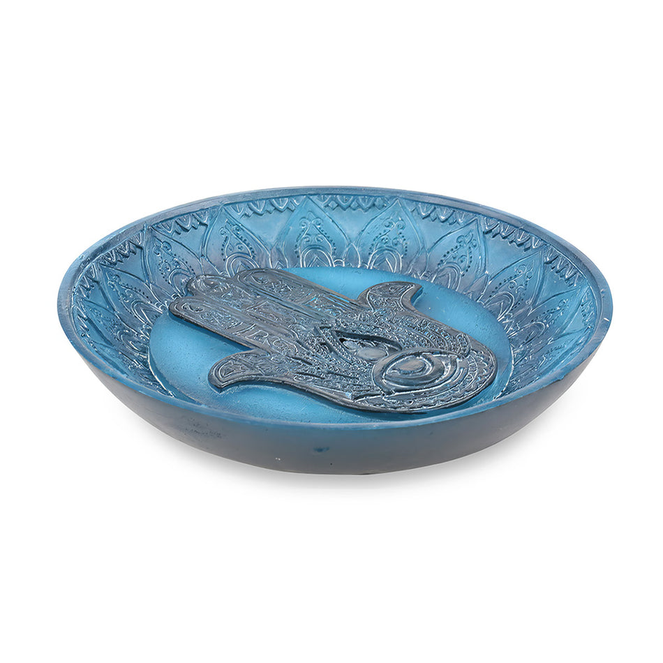(INCENSE BURNER) FANTASY - BLUE HAMSA