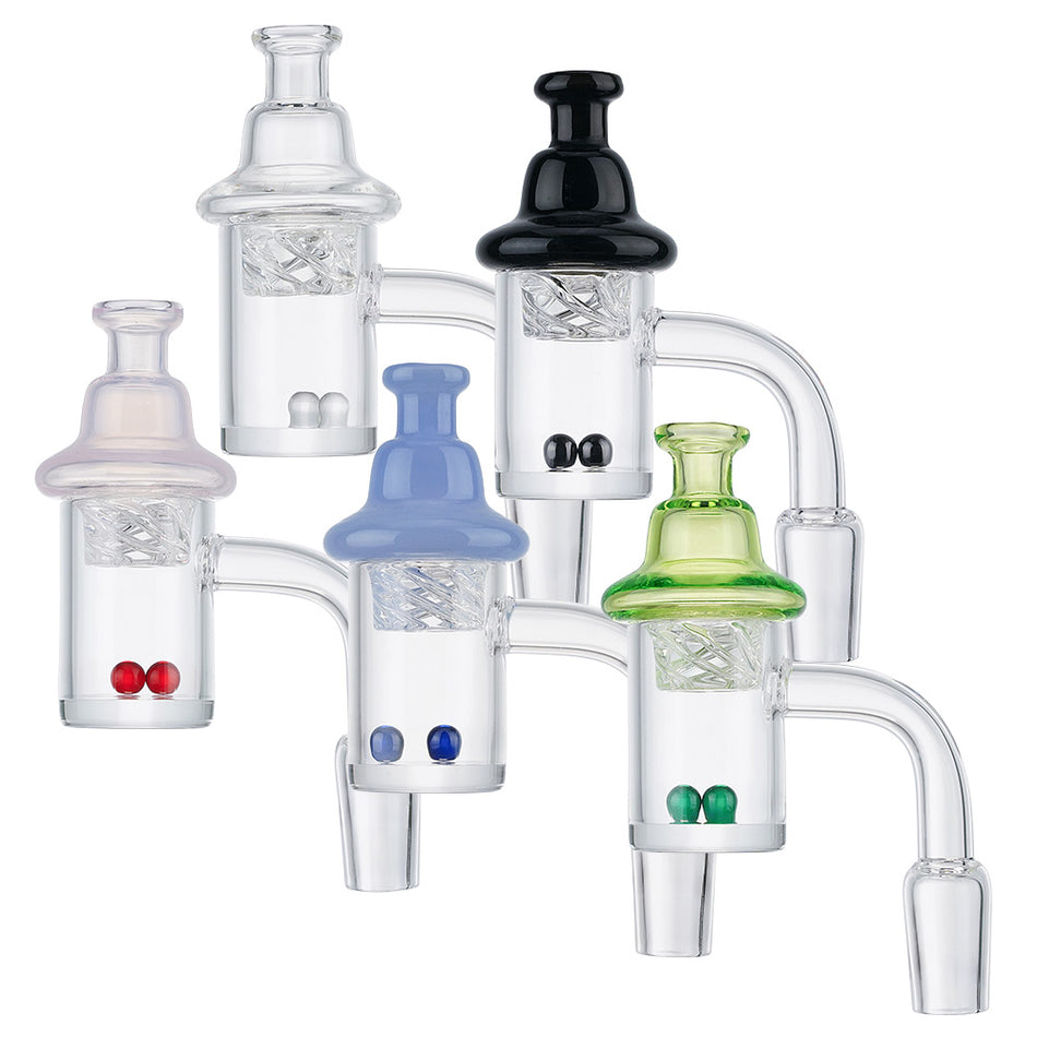 (BANGER SET) QUARTZ BANGER SPINING SET - CLEAR