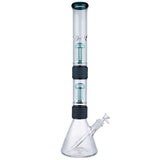 (WATER PIPE) 20.5" MODULAR SERIES 3 PCS BEAKER - TEAL