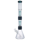 (WATER PIPE) 20.5" MODULAR SERIES 3 PCS BEAKER - TEAL