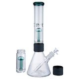 (WATER PIPE) 20.5" MODULAR SERIES 3 PCS BEAKER - TEAL