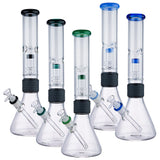 (WATER PIPE) 15" MODULAR SERIES BEAKER - BLUE