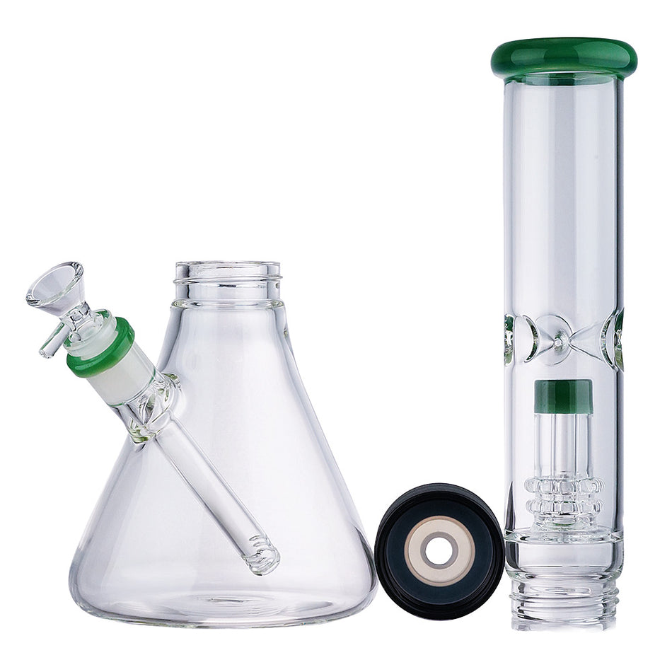 (WATER PIPE) 15" MODULAR SERIES BEAKER - TEAL