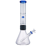 (WATER PIPE) 15" MODULAR SERIES BEAKER - BLUE