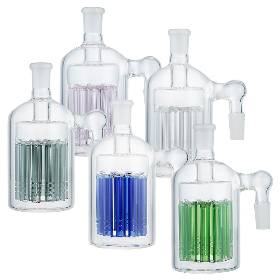 (ASH CATCHER) 5" 11 ARMS PERC 14mm 90° - GREY