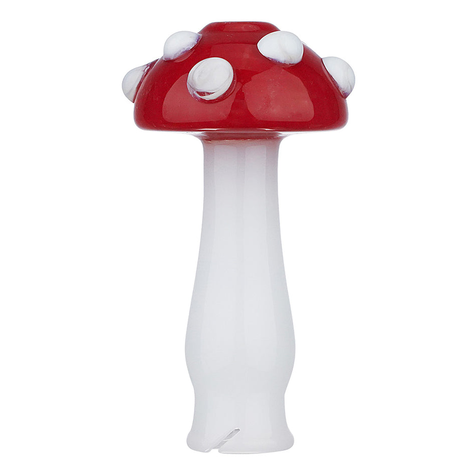 (PUFFCO) 2" MUSHROOM PIVOT GLASS ADAPTER - RED