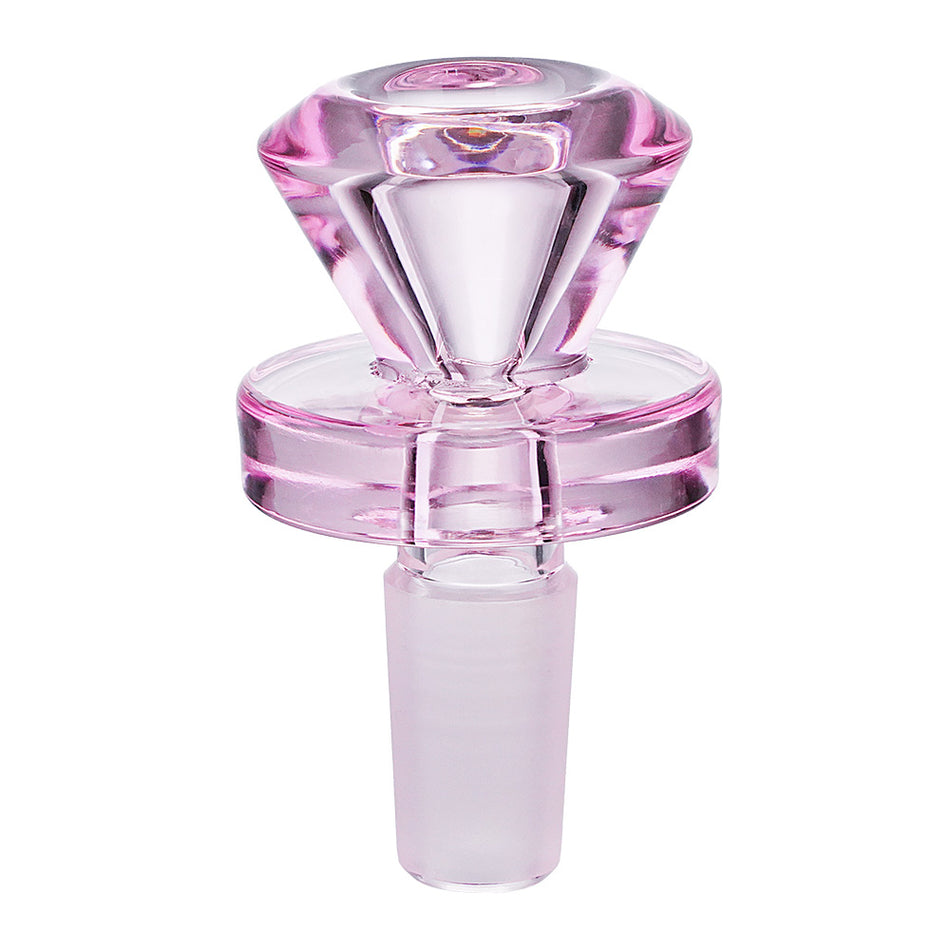 (BOWL) 14mm CROWN CUT - PINK ROSE QUARTZ