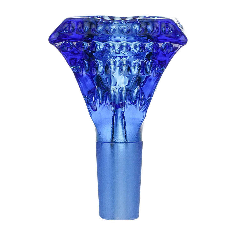 (BOWL) 14MM SQUARE AQUA DROP - BLUE