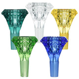 (BOWL) 14MM SQUARE AQUA DROP - BLUE