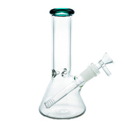 (WATER PIPE) 8" LA BELLE BEAKER - TEAL LAKE GREEN