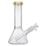 (WATER PIPE) 8" LA BELLE BEAKER - AMBER GOLDEN