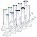 (WATER PIPE) 10" LA BELLE BEAKER - TEAL
