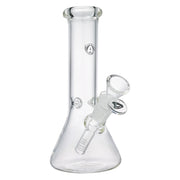 (WATER PIPE) 8" ASTRO BEAKER - CLEAR BLACK