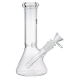 (WATER PIPE) 8" ASTRO BEAKER - CLEAR BLACK