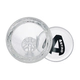 (WATER PIPE) 8" ASTRO BEAKER - CLEAR BLACK