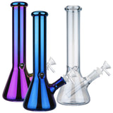 (WATER PIPE) 10" LA BELLE SHINY BEAKER - BLUE