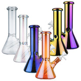 (WATER PIPE) 8" LA BELLE SHINY - GOLD PURPLE