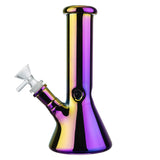 (WATER PIPE) 8" LA BELLE SHINY - GOLD PURPLE