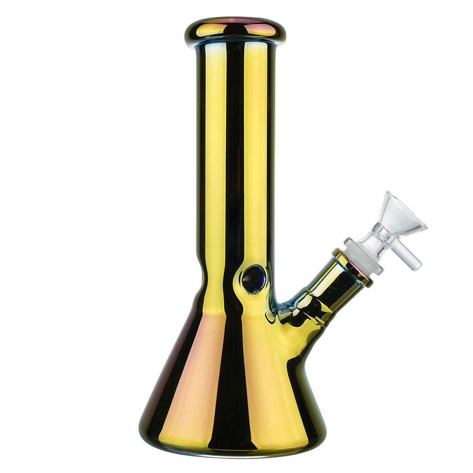 (WATER PIPE) 8" LA BELLE SHINY - GOLD PURPLE