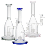 (WATER PIPE) 9" MATRIX PERC THICK BASE - BLUE