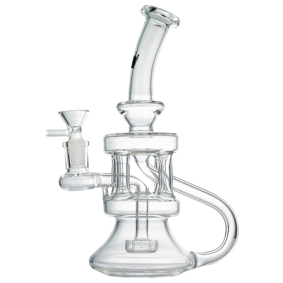 (RECYCLER) 8.5" BARREL ON 4 JOINTS - CLEAR BLACK