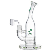 (RIG) 8.5" KRAVE THICK BASE WITH BANGER - CLEAR GREEN