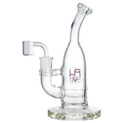 (RIG) 8.5" KRAVE THICK BASE WITH BANGER - CLEAR PURPLE