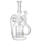 (WATER PIPE) 12" KRAVE DRUM ON TRIPLE JOINT - CLEAR GOLD