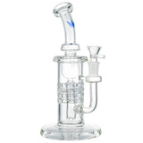 (WATER PIPE) 9" KRAVE WATER FALL - CLEAR BLUE