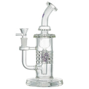 (WATER PIPE) 9" KRAVE WATER FALL - CLEAR PURPLE