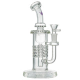 (WATER PIPE) 9" KRAVE WATER FALL - CLEAR PURPLE