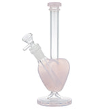(WATER PIPE) 10" LOVE HEART - JADE PINK